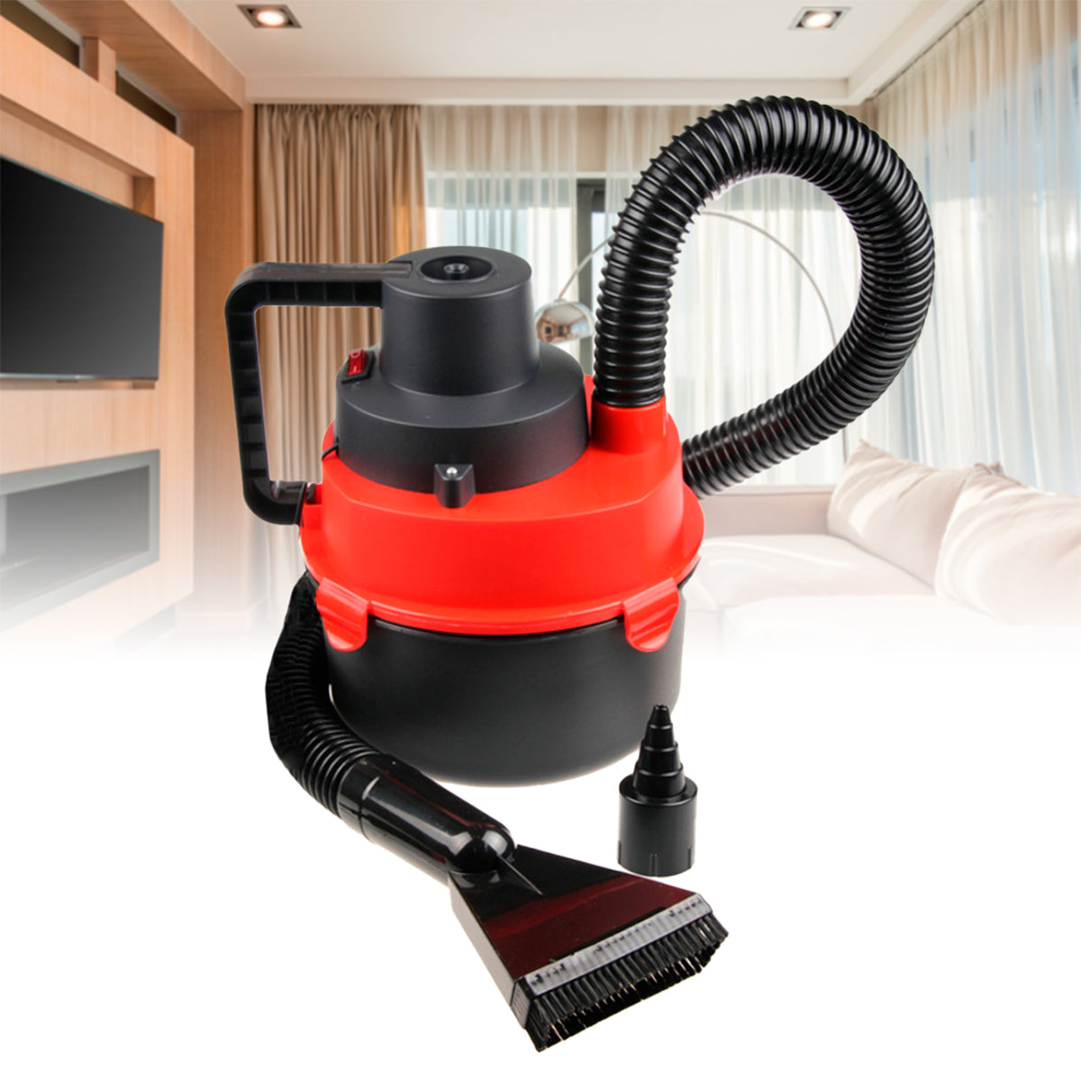 Aspirador De Pó Portátil Para Carro 12V 90w Com Alça
