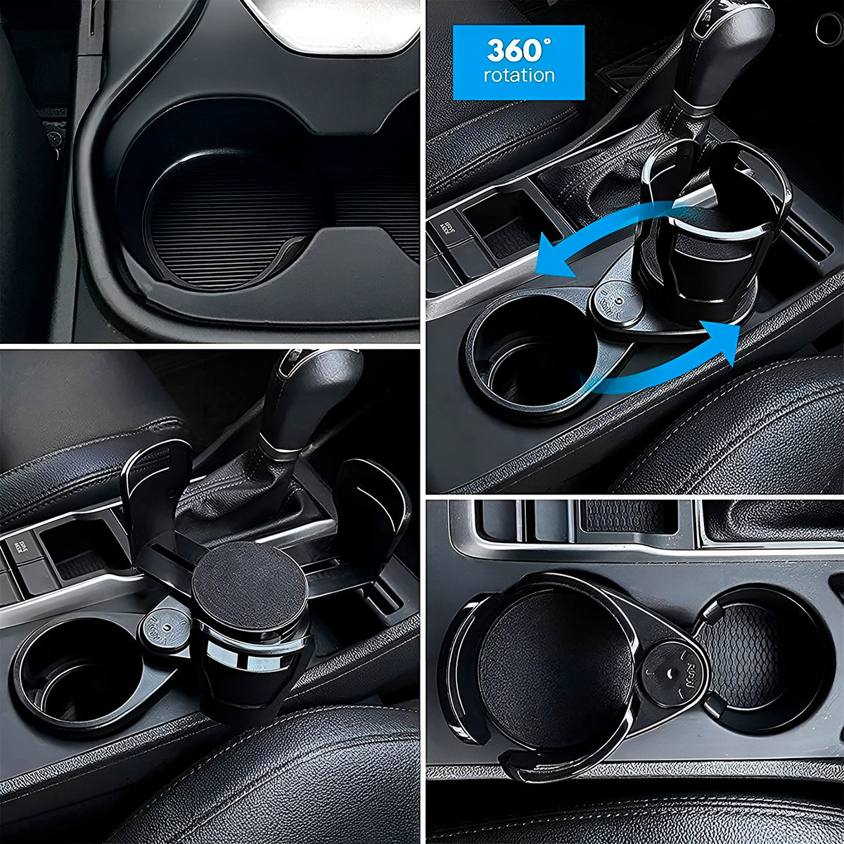 Porta Copos Duplo Multifuncional Regulável Giratório