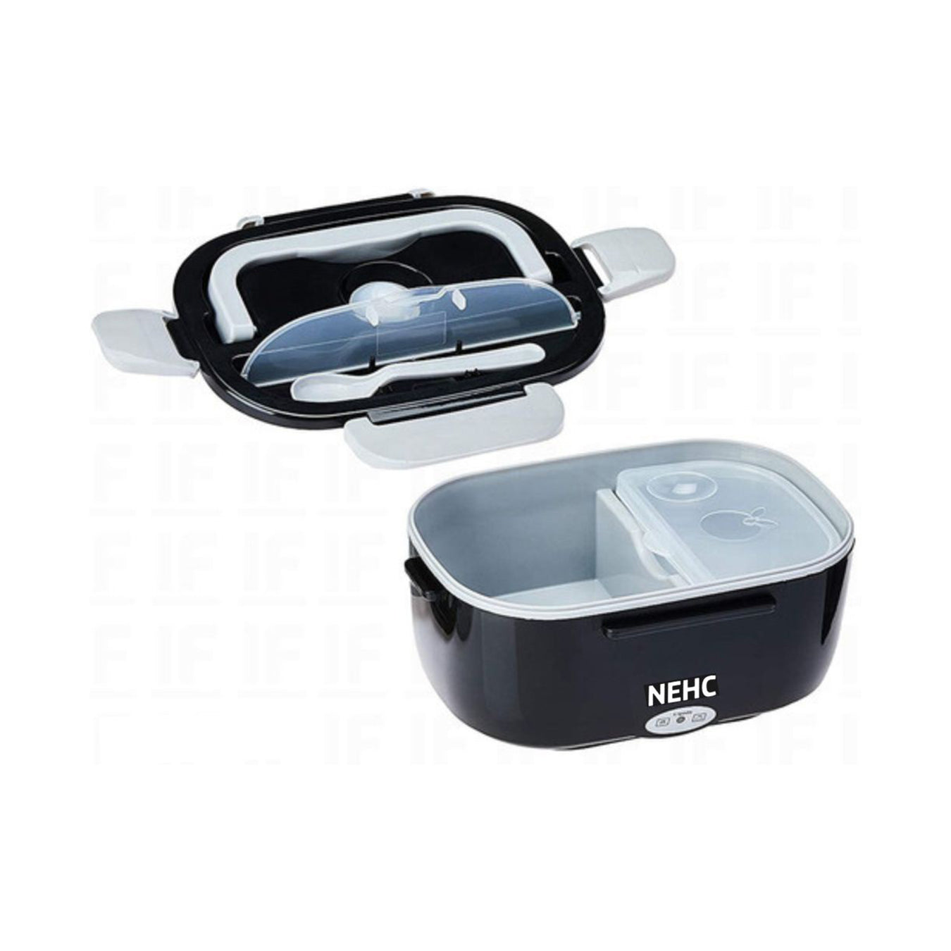 Marmita Térmica Elétrica 1,5L Portátil Para Carro 12V Preto