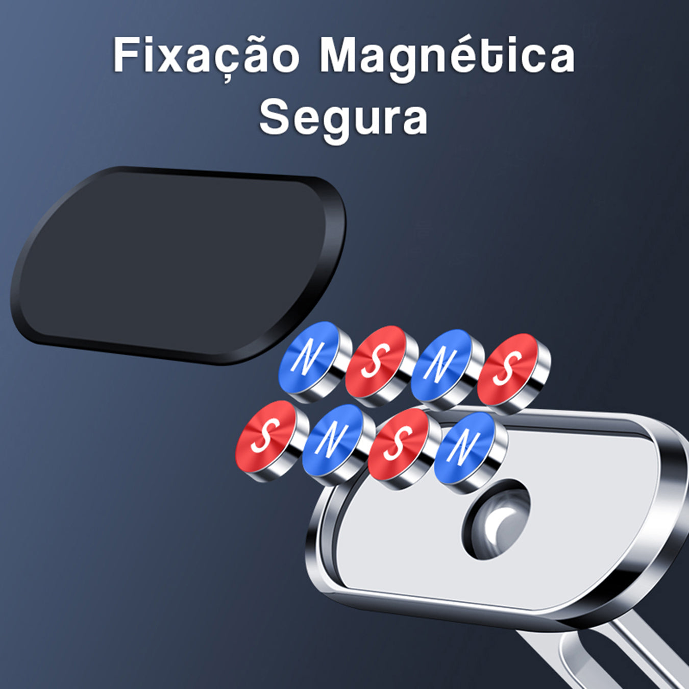 Suporte Celular Automotivo 360° Universal Magnético Para Carro Imã Veicular