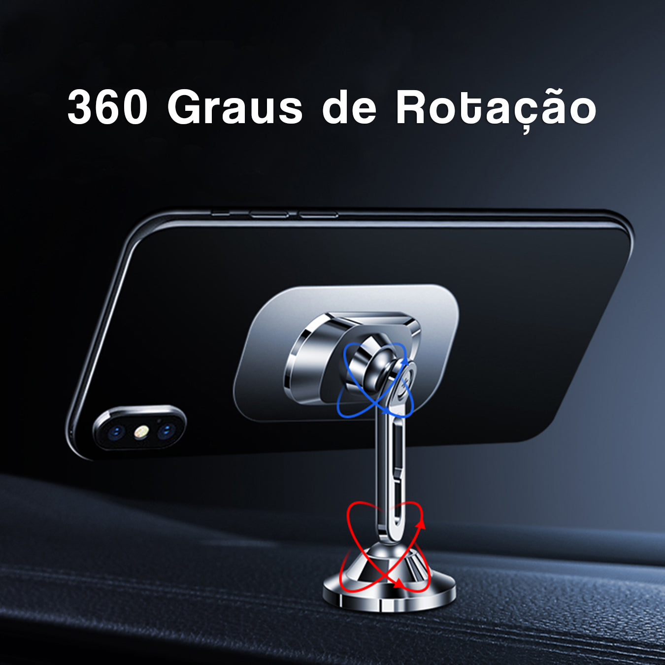 Suporte Celular Automotivo 360° Universal Magnético Para Carro Imã Veicular