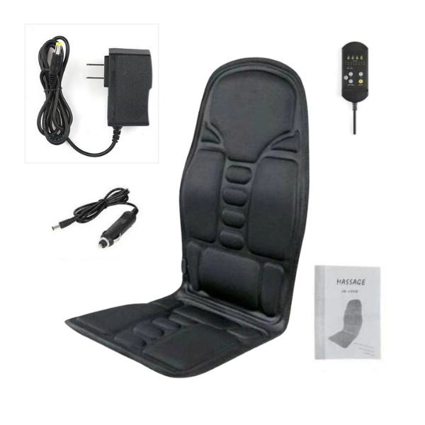 Assento Massageador Lombar Pescoço Almofada Cadeira De Massagem Carro
