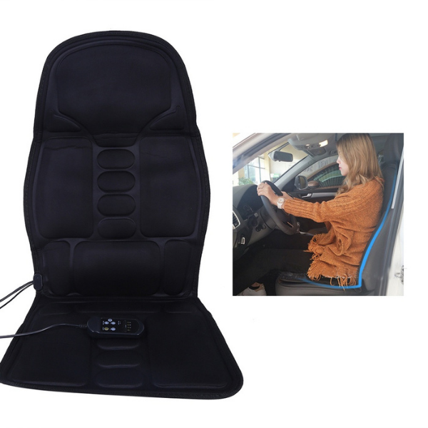 Assento Massageador Lombar Pescoço Almofada Cadeira De Massagem Carro