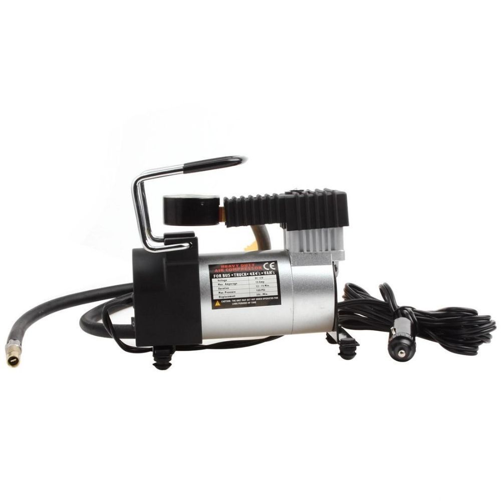 Compressor De Ar Veicular Profissional Portátil 12v Carro
