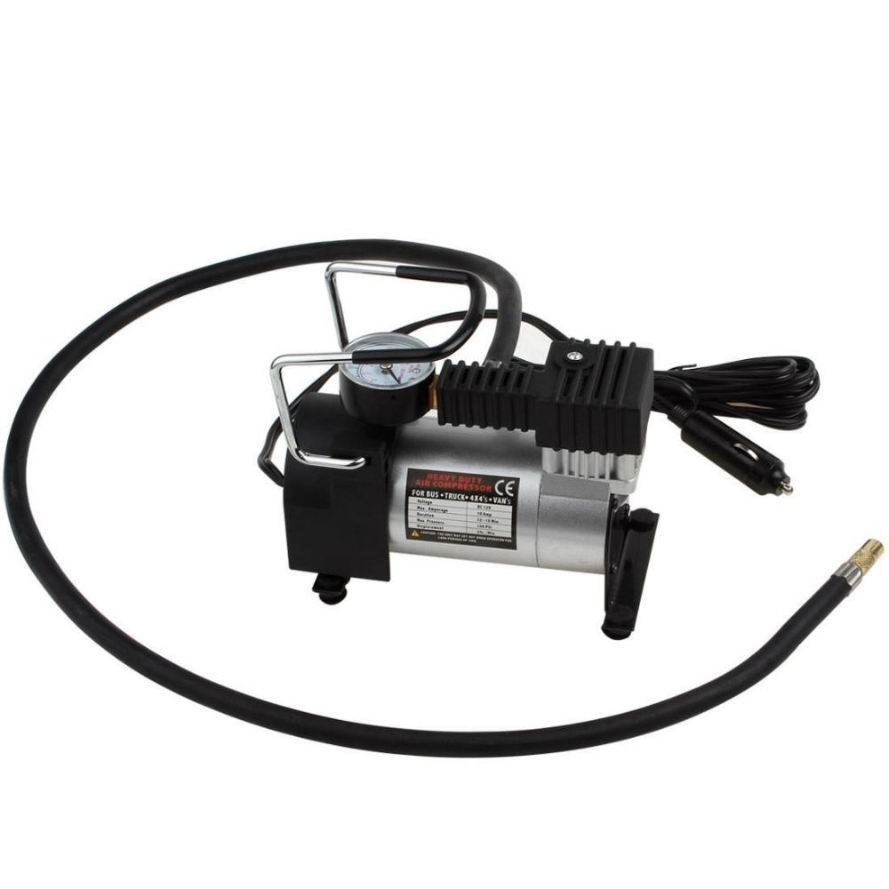 Compressor De Ar Veicular Profissional Portátil 12v Carro