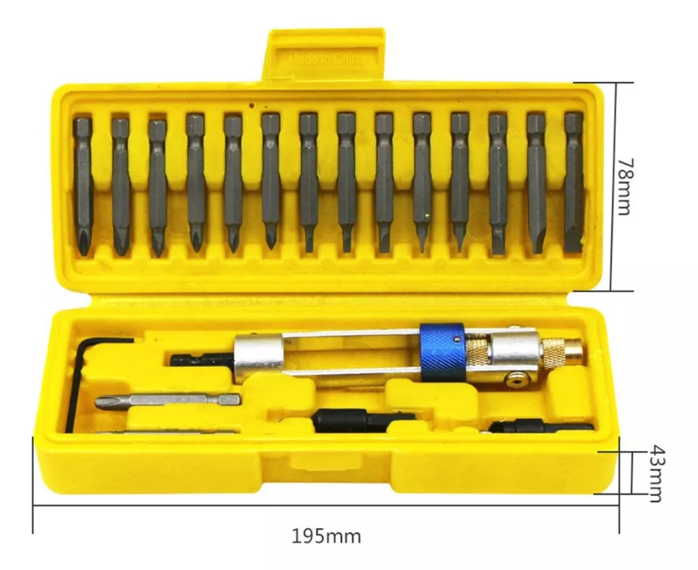 Broca Multi Chave Zende™ - Com 20 peças