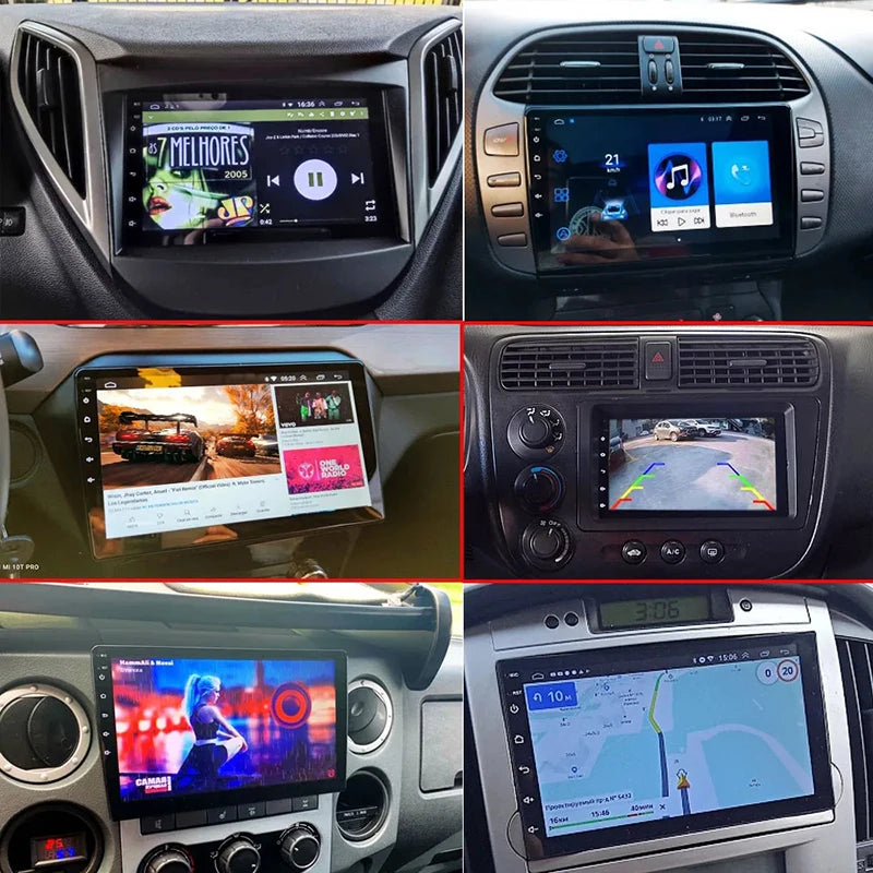Multimídia Universal Podofo Android 13 – 7” | GPS, CarPlay & Android Auto
