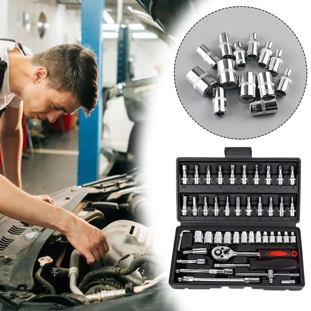 Kit de Ferramentas Automotivas - 46 Peças