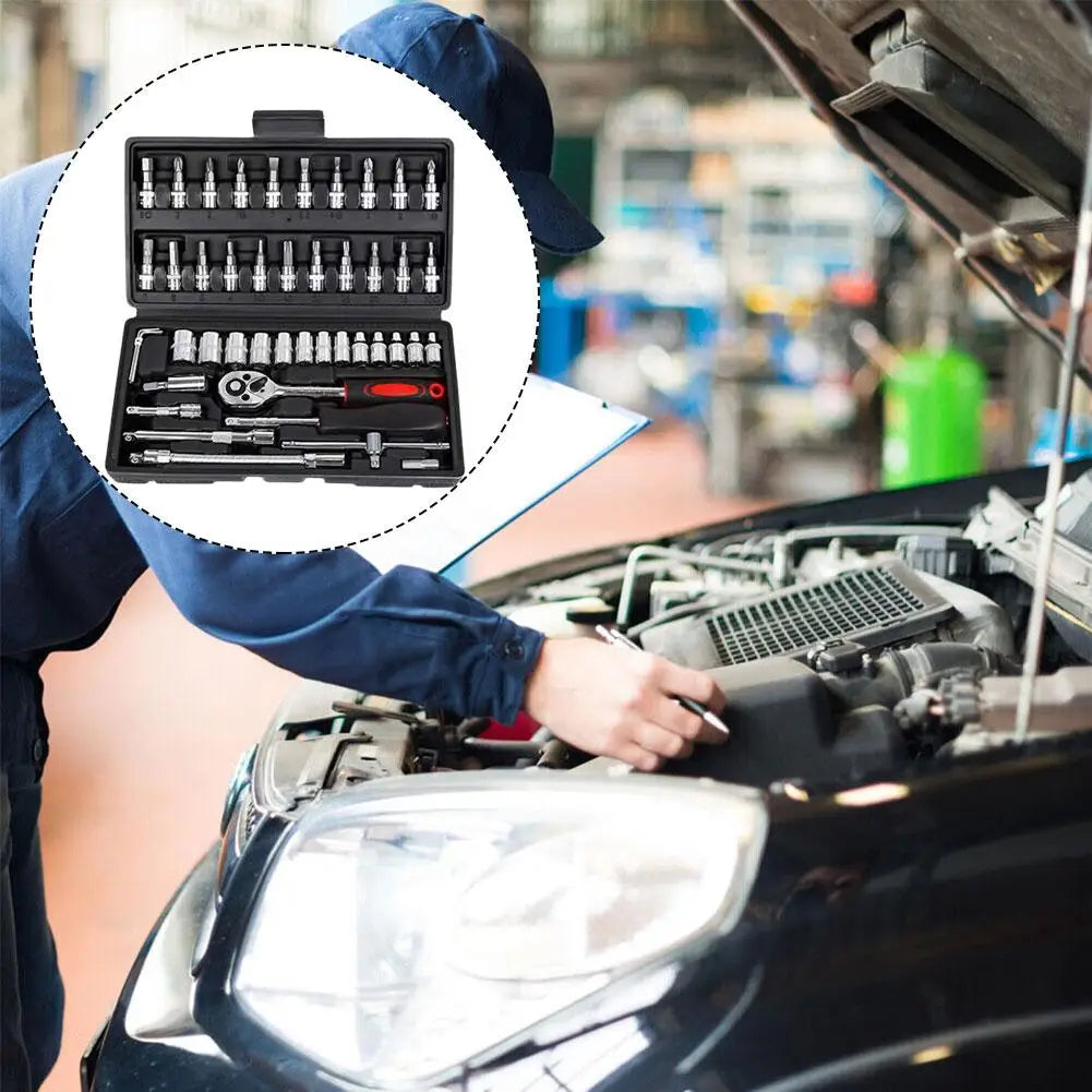 Kit de Ferramentas Automotivas - 46 Peças