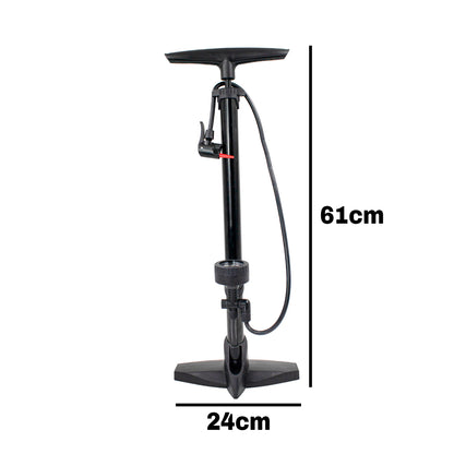 Bomba De Ar Pneus Bicicleta Carro Moto 160psi Manual Bico Duplo