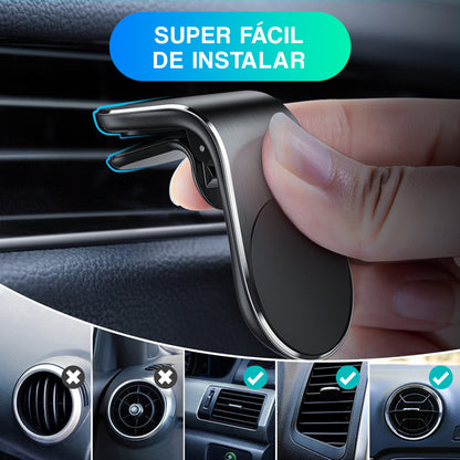 Suporte Celular Automotivo Universal Magnético Ar Condicionado Imã Veicular Carro 360°