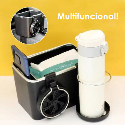 Organizador Porta Objetos Para Carro Veículos Bolso Com Porta Copos Retrátil Porta Trecos