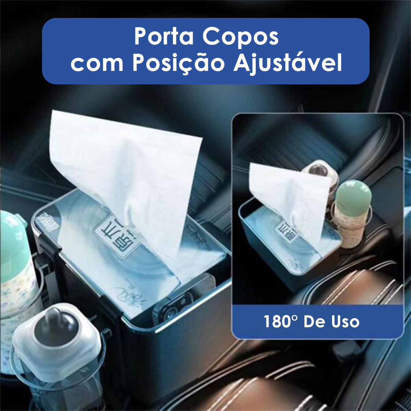 Organizador Porta Objetos Para Carro Veículos Bolso Com Porta Copos Retrátil Porta Trecos