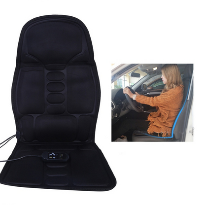 Assento Massageador Lombar Pescoço Almofada Cadeira De Massagem Carro