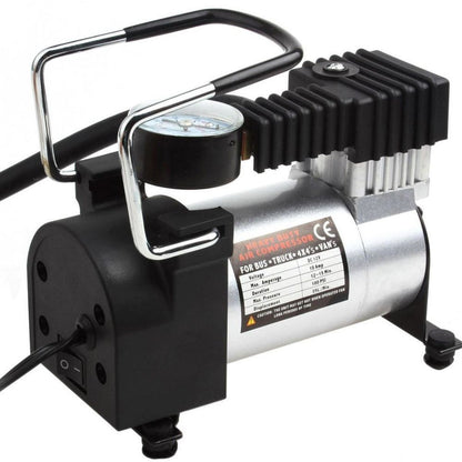 Compressor De Ar Veicular Profissional Portátil 12v Carro